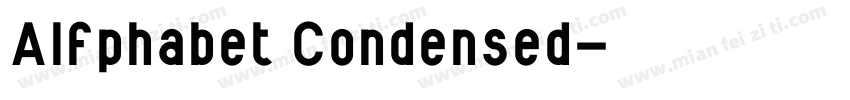 Alfphabet Condensed字体转换